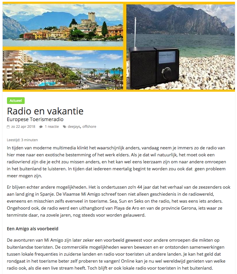 RADIOVISIE - Radio en vakantie, Marco Wintjens